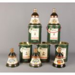 Five boxed and sealed 70cl Bell's Christmas Whisky decanters; 1988x2, 1989, 1990 and 1991.