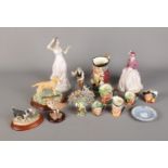 A quantity of assorted ceramics to include Border Fine Arts, Coalport Age Of Elegance figure and
