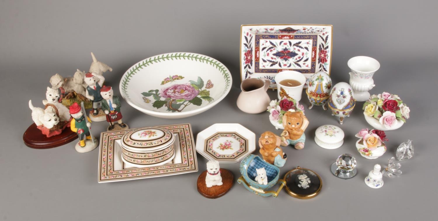 A quantity of assorted ceramics to include Wedgwood Clio, Poole pottery jug and collection of West