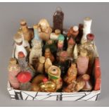 A box of decorative alcohol miniature bottles.