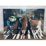 ABBEY ROAD forever, the most iconic BEATLES cover enlarged into a Perspex wall-mounted picture