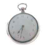 A pocket watch, silver hallmarked, London 1814, by THOMAS BLIGH, movement inscribed Denton 23514,
