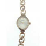 375 stamped yellow gold cased ACCURIST ladies watch with a 9k stamped bracelet - gross weight