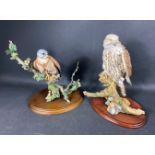 Two substantial Raptor bird model ornaments by COUNTRY ARTISTS FOR THE DISCERNING