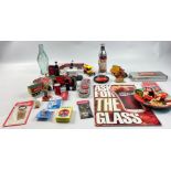 A miscellany of COCA-COLA memorabilia to include a 3-D GOOD COMPANY plate (15cm), a vintage round
