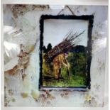 Back to the past - a Perspex LP cover enlargement of LED ZEPPELIN IV, measures 75x75cm