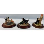 BORDER FINE ARTS - Three Border Collie themed unboxed models