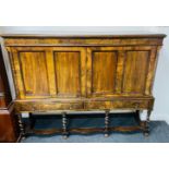 A beautiful high quality antique raised early Victorian two door and two drawer sideboard