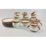 A ROYAL ALBERT tea service (regd no 735868) to include 11 cups (1 cup has a hairline crack), 12