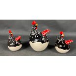 Chick 'n Egg pottery models by FRANGO