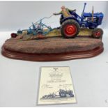 BORDER FINE ARTS - AT THE VINTAGE (B0517) depicting a Fordson E27N Tractor, limited edition