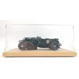 MINICHAMPS 1:18 4.12 Litre Scale BENTLEY Blower Le Mans 1930 Car UR6571 in home built display case