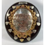 An Alloa Academy Swimming Classes trophy awarded from 1909-19, copper on white metal possibly by