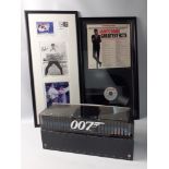 JAMES BOND memorabilia to include framed 3 RICHARD KIEL autographs on a first day cover on May 18
