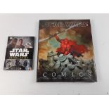 COLLECTABLE STAR WARS ART COMICS hardback book - filled with comic illustrations - as new