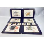 Feline placemats to include a set of 6 by Cloverleaf and a further set of 6 with matching coasters