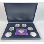 A Queen Elizabeth ninetieth birthday silver proof six coin collection - all within its original