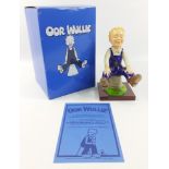 A limited edition figure of OOR WULLIE by the current Oor Wullie artist Peter Davidson, this model