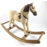 Quite lovely well proportioned late Victorian real hide Rocking Horse