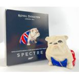 JAMES BOND (Spectre) - ROYAL DOULTON 'Jack' bulldog figure 8.5cmx10cmx15.6 cm as new condition