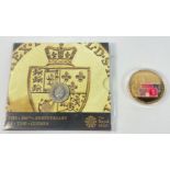An encapsulated Sir John Houblon Commemorative £50 banknote Series E Historical coin and an