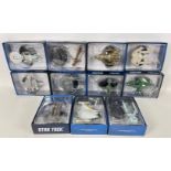 STAR TREK - a collection of blister packed, unopened EAGLEMOSS diecast figures to include USS