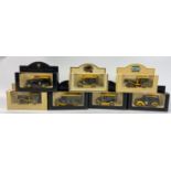 A collection of RINGTONS die cast collector's model cars including 2 horse and carriages, a black