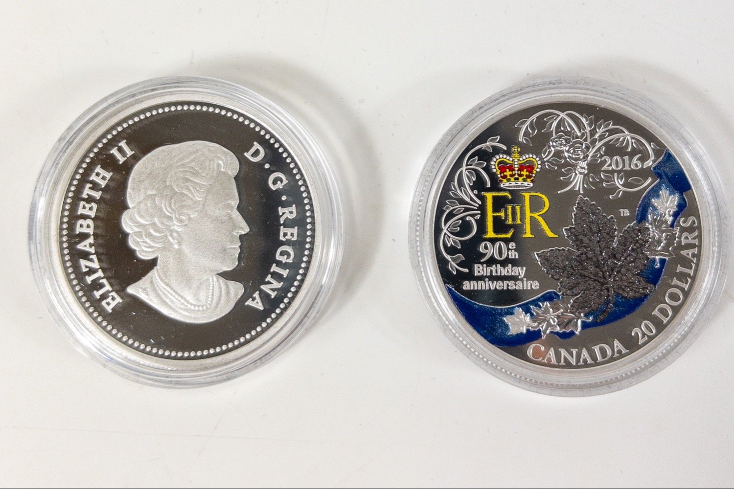 A 2016 $20 Canadian Elizabeth II 90th birthday and an Australian kookaburra silver 2013 set of - Image 4 of 4