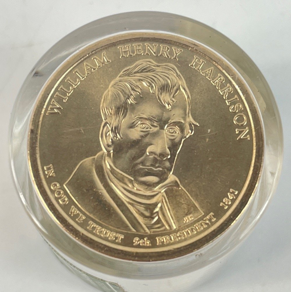 A Martin $1 coin DANBURY MINT SEALED MARTIN VAN BUREN PRESIDENTIAL DOLLAR 12 COIN ROLL x2 qty - Image 3 of 3
