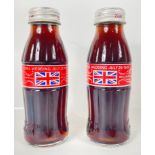 COCA-COLA - not one but two unopened souvenir 250ml bottles celebrating the royal wedding in 1981