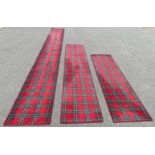GO ON DO A RUNNER!! Three nice runner rugs with finished edges