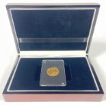 An 1895 Victoria Old Head FULL yellow gold Sovereign encased and in its original presentation