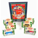 COCA COLA Collectibles to include Musical Collectors Plaque (battery compartment cover requires