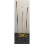 Vintage FOSTERS OF ASHBOURNE split cane three piece fly fishing rod all pieces in good condition