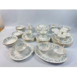 A 52 piece approx ROYAL STANDARD 'Garland' pattern part dinner/tea service, 6 cups (one cup