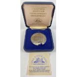 THE TOWER MINT Scottish nickel silver Stirling castle Limited Edition medallion within its