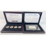 A 2016 5oz silver bullion eagle coin bar and a 2011 coloured silver eagle coin set - both items