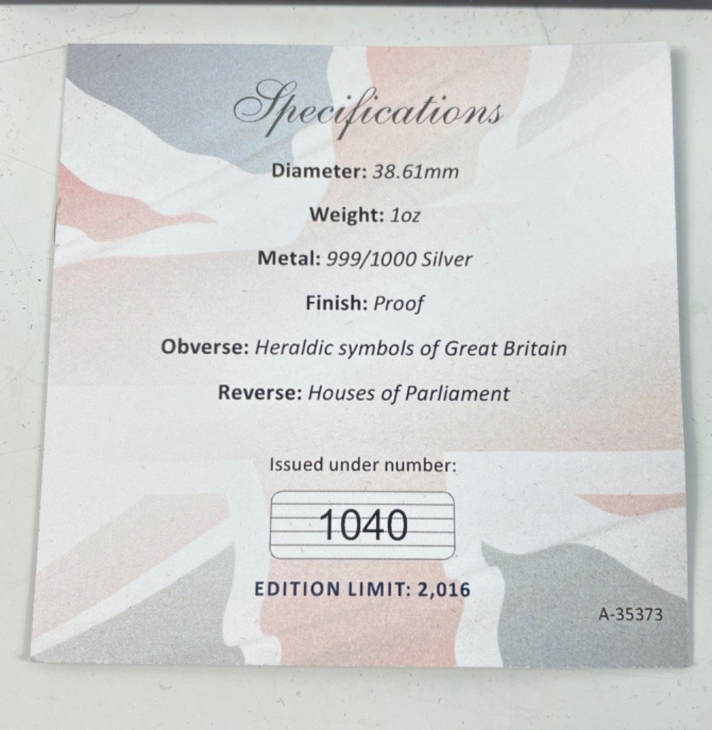 A Brexit silver 1oz commemorative coin, a 2013 $20 fine silver autumn bliss, 2015 $20 fine silver - Image 5 of 20