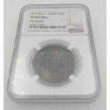 1 TURKEY 20P AH1203/ coin details plugged.NGC encapsulated and graded as VF.One of many