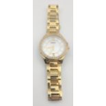 A quality ladies ROTARY wristwatch complete with a ring of bling white decorative stones