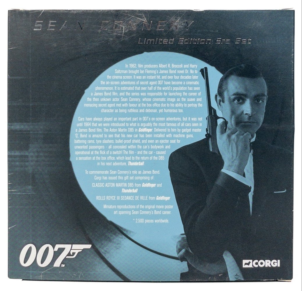 007 SEAN CONNERY Limited Edition Era Set No 1343 of 2500 produced WORLDWIDE Ltd Edition by Corgi - - Bild 2 aus 3