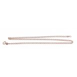 A 375 stamped yellow gold neck chain weight 6.10g approx