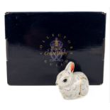 ROYAL CROWN DERBYCollectors Guild Bunny Gold Button First Quality in original box