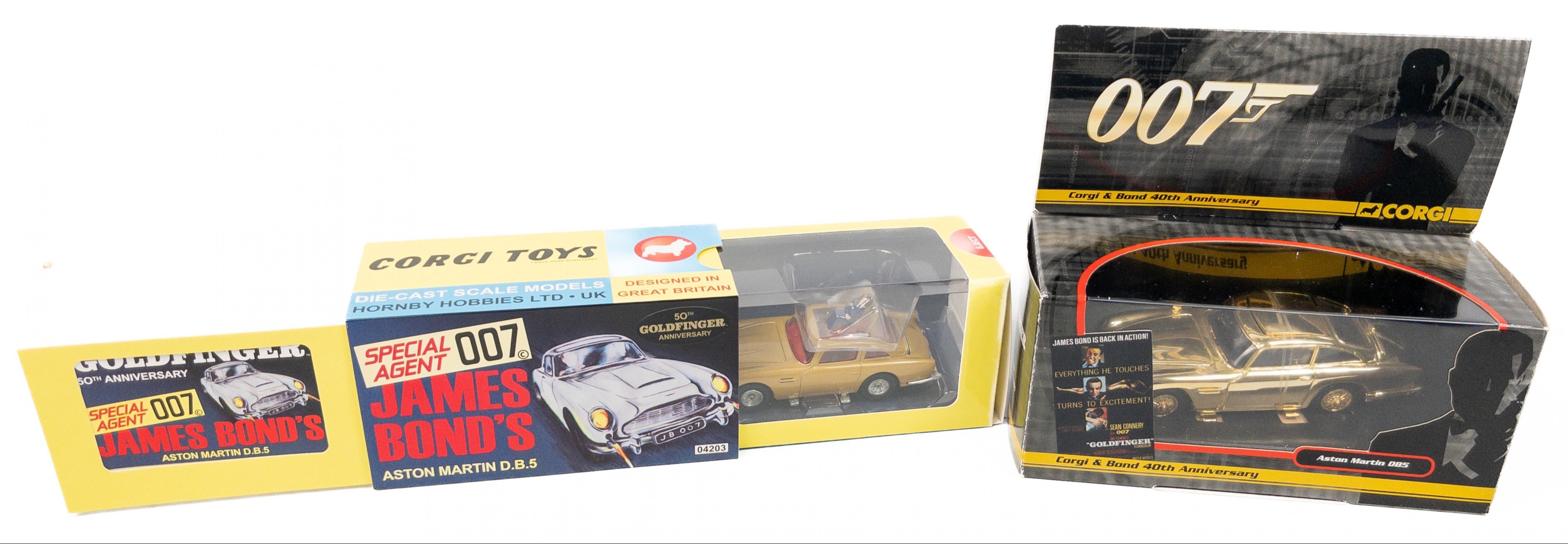 JAMES BOND - celebrate the longevity of this franchise with two iconic car models - Corgi & Bond