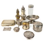 An intriguing collection of hallmarked sterling silver items