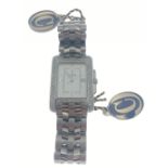 CONCORD SPORTIVO 14.36.622.0/1 unisex quartz wristwatch surrounded with stud diamonds (tested) in