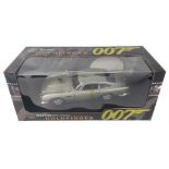 JAMES BOND AUTO ART Aston Martin DB5 from the 007 movie GOLDFINGER , the model is presented in