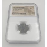 KINGDOM OF PALMYRA VABALATHUS AND AURELIAN DOUBLE DENARIUS AD270-272 coin. NGC encapsulated and