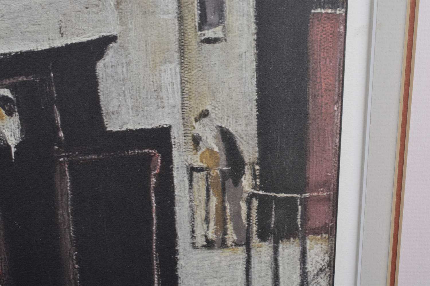 L.S. Lowry R.A. (British 1887-1976) "The Level Crossing", signed print. - Image 3 of 6