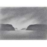 Trevor Grimshaw (British 1947-2001) Scottish view, graphite.